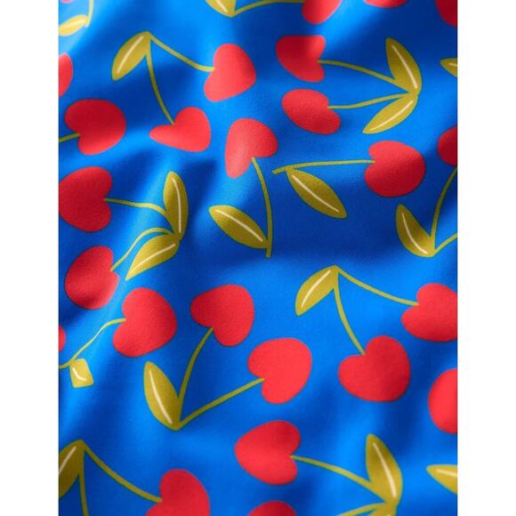 Boden Symi String Swimsuit Gallery Blue Cherry Scatter US 12 Long NWT - Picture 7 of 8